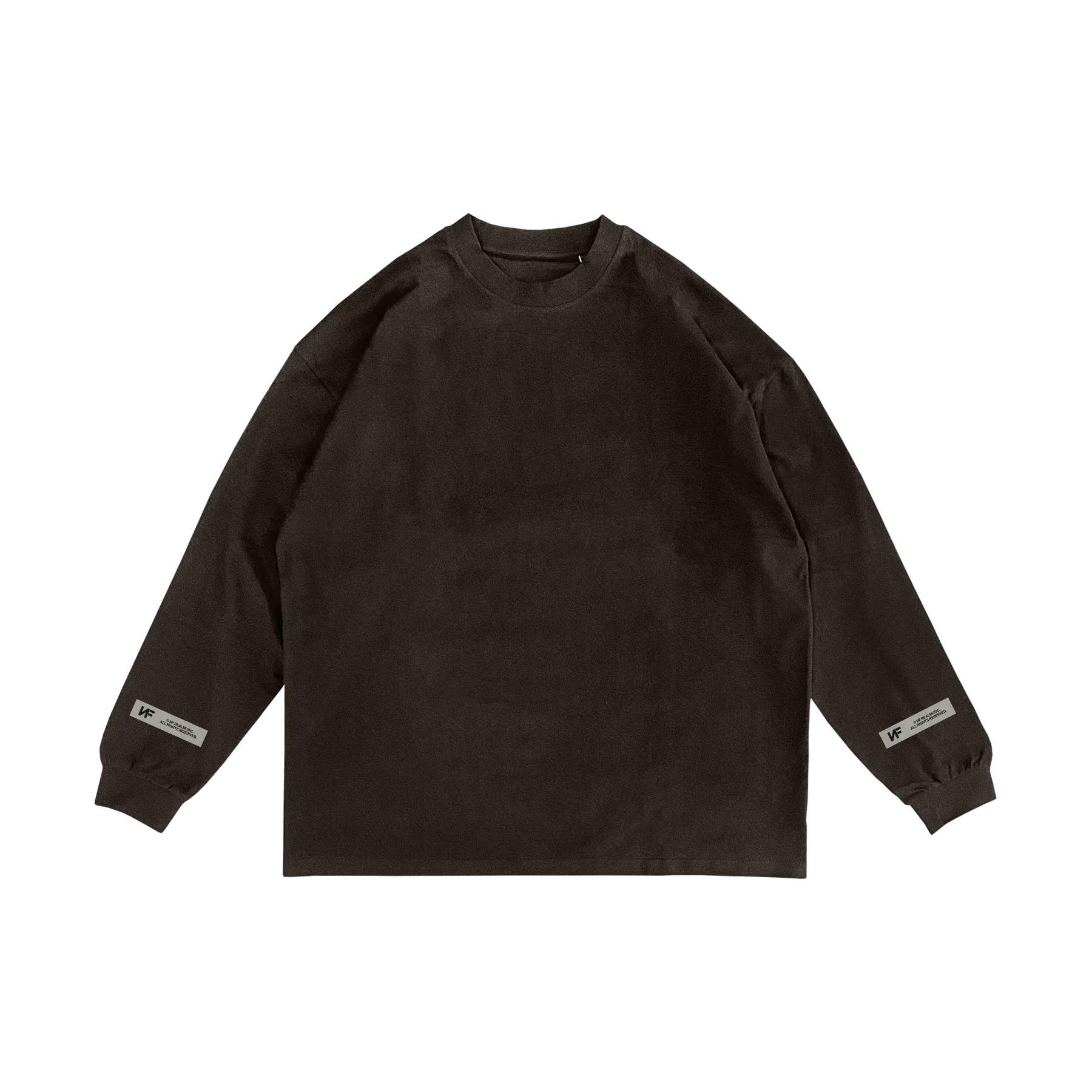 Brown REAL MUSIC Long Sleeve T-Shirt