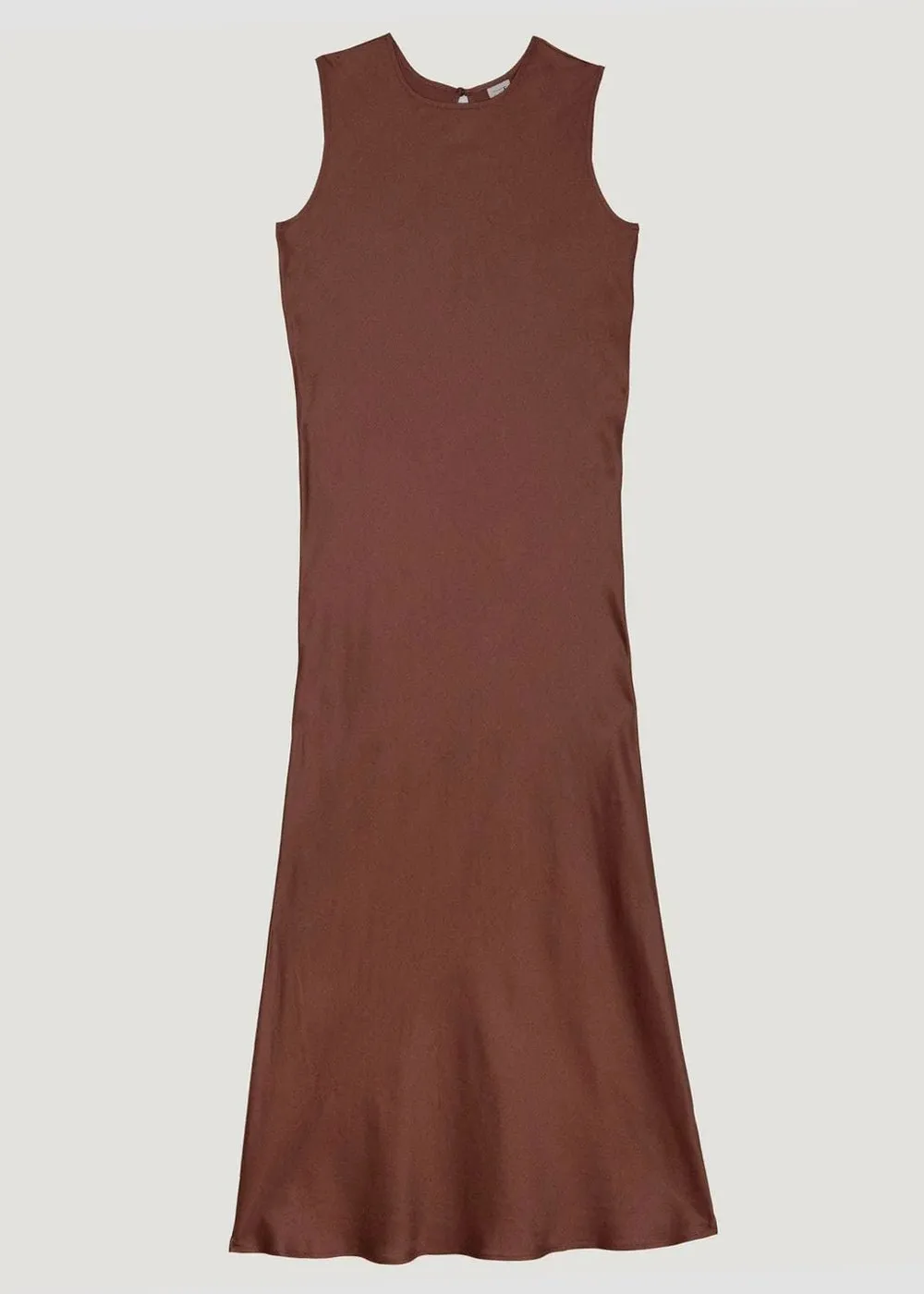 Brown Sleeveless Tank Dress