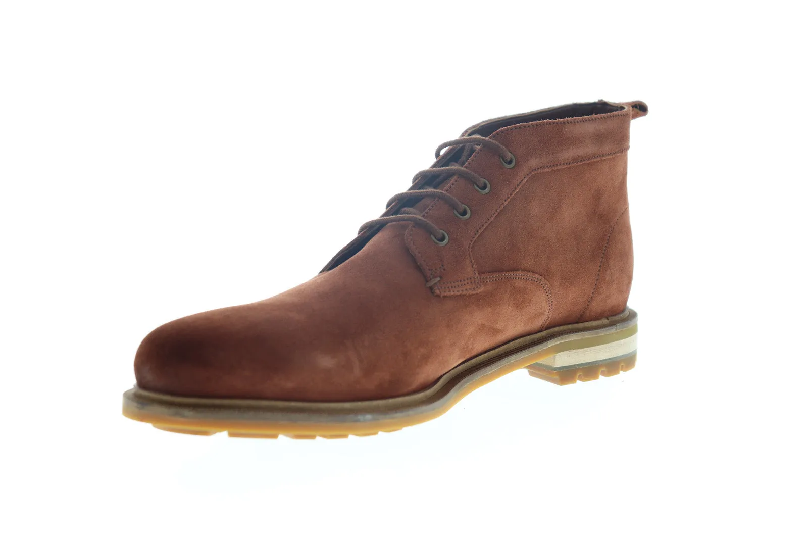 Brown Suede Chukka Boots for Men - Clarks Foxwell Mid