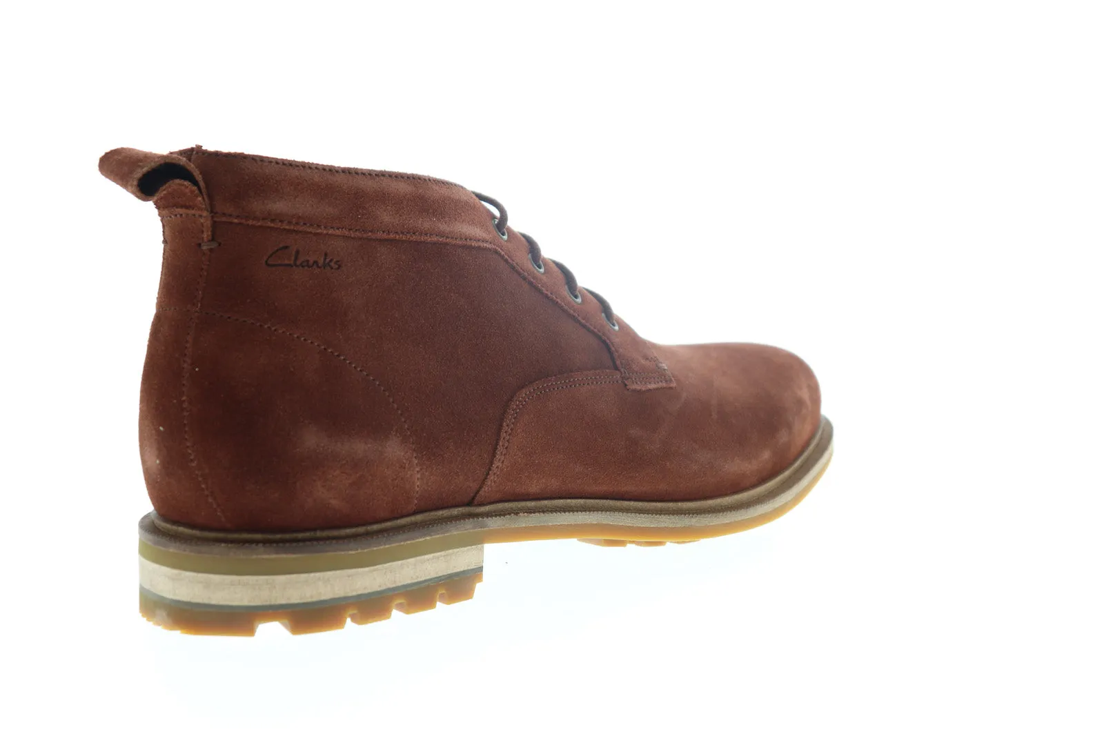 Brown Suede Chukka Boots for Men - Clarks Foxwell Mid