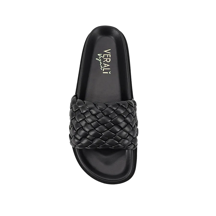 Bruce Footbed Slides - Black