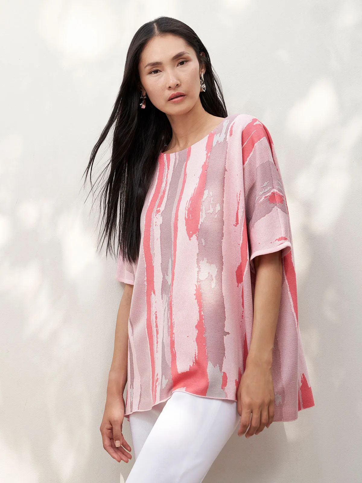 Brushstroke Dolman Knit Top