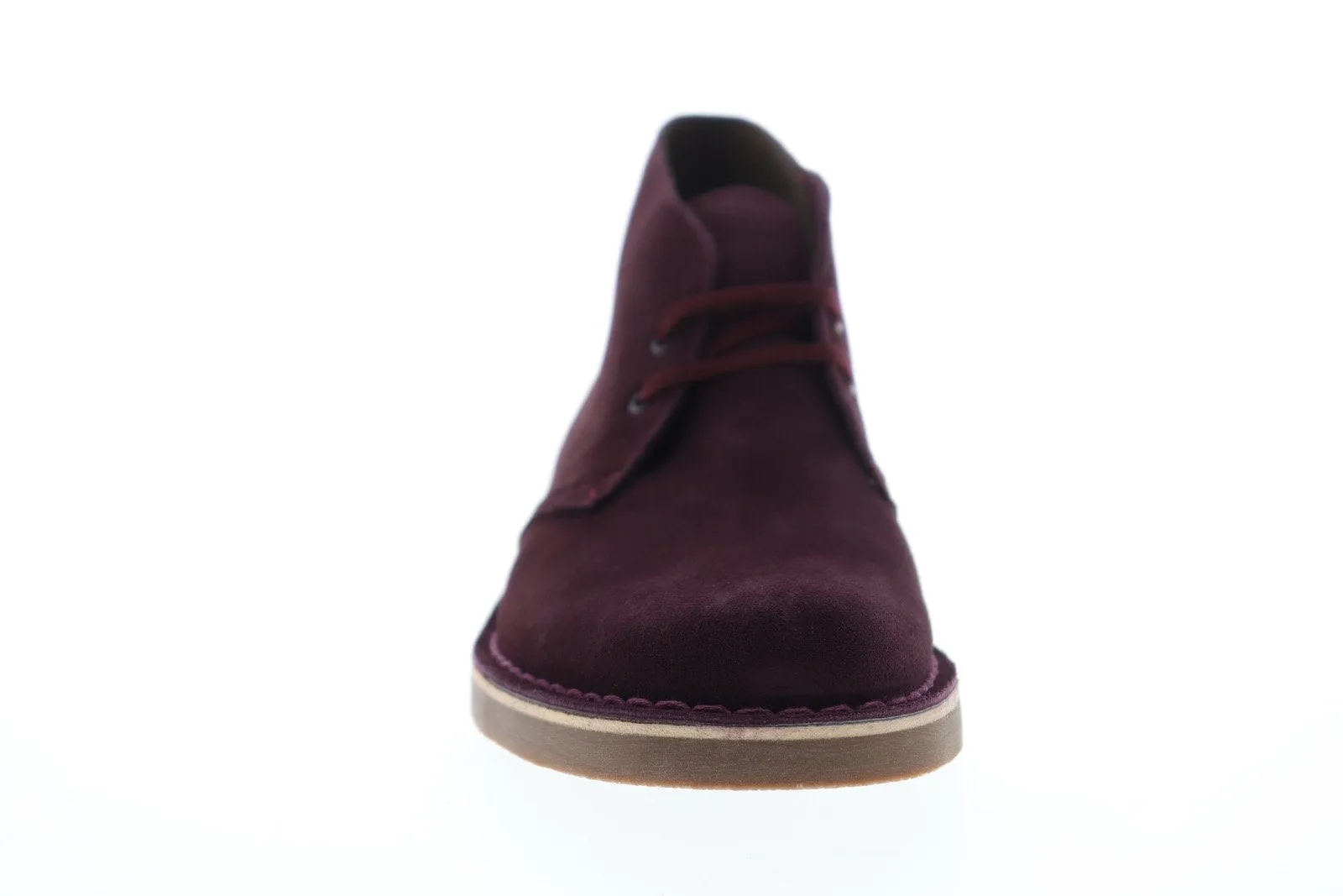 Burgundy Suede Chukka Boots for Men by Clarks - Bushacre 2 (Style 26144487)