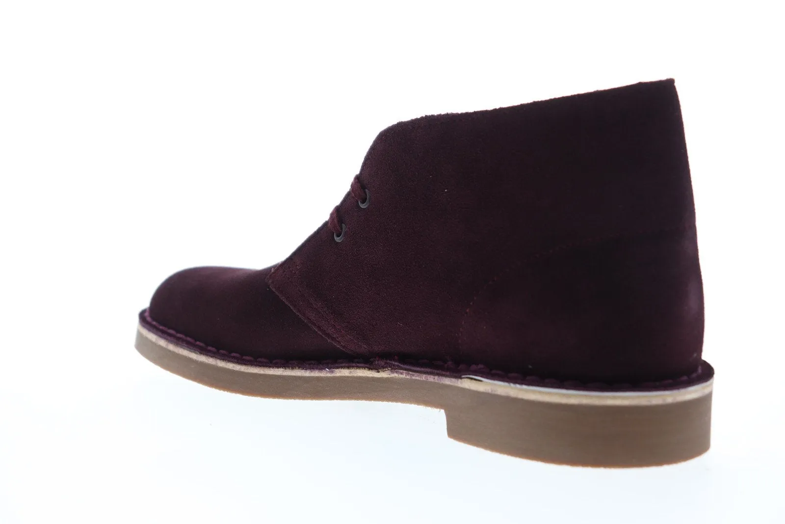 Burgundy Suede Chukka Boots for Men by Clarks - Bushacre 2 (Style 26144487)