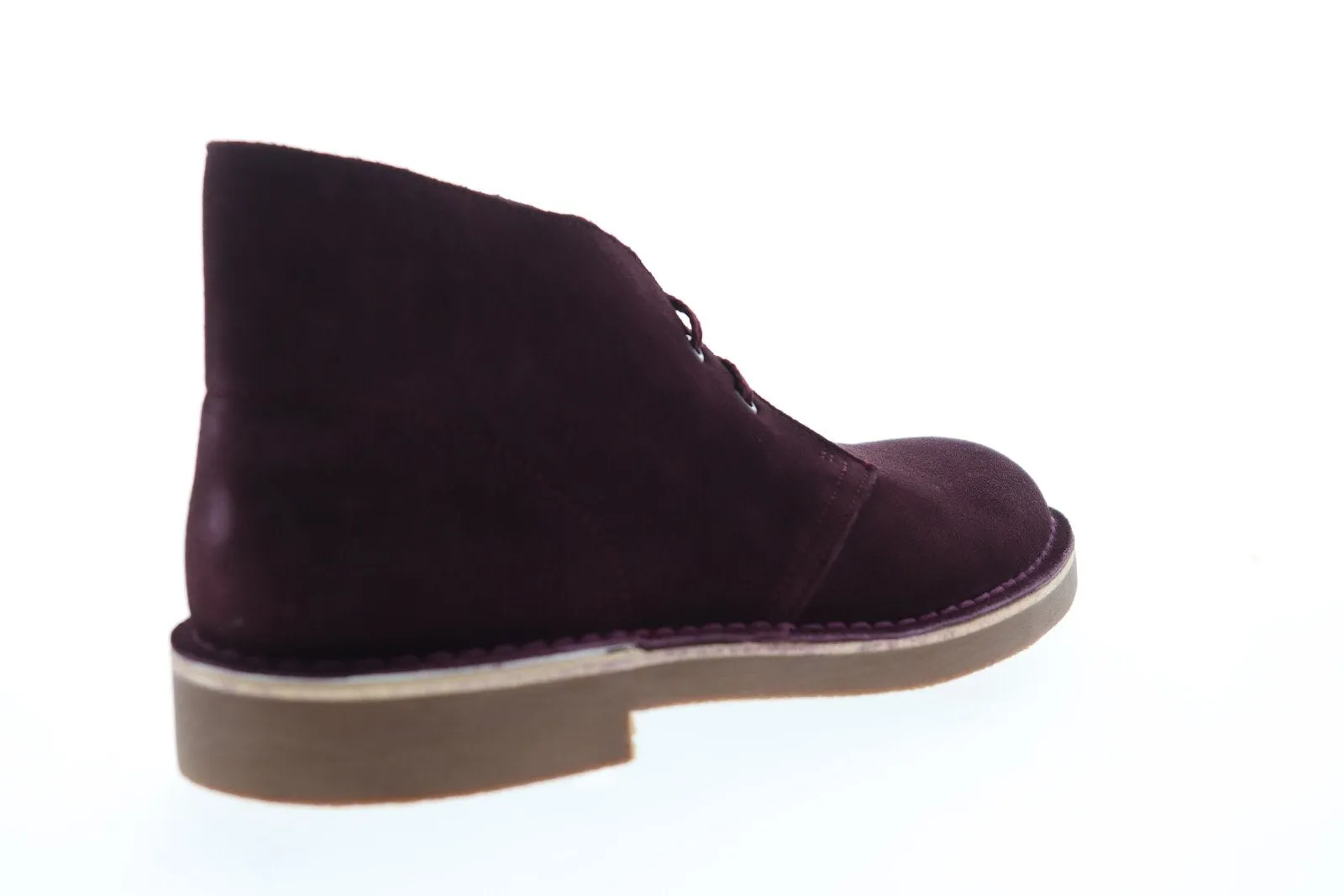 Burgundy Suede Chukka Boots for Men by Clarks - Bushacre 2 (Style 26144487)