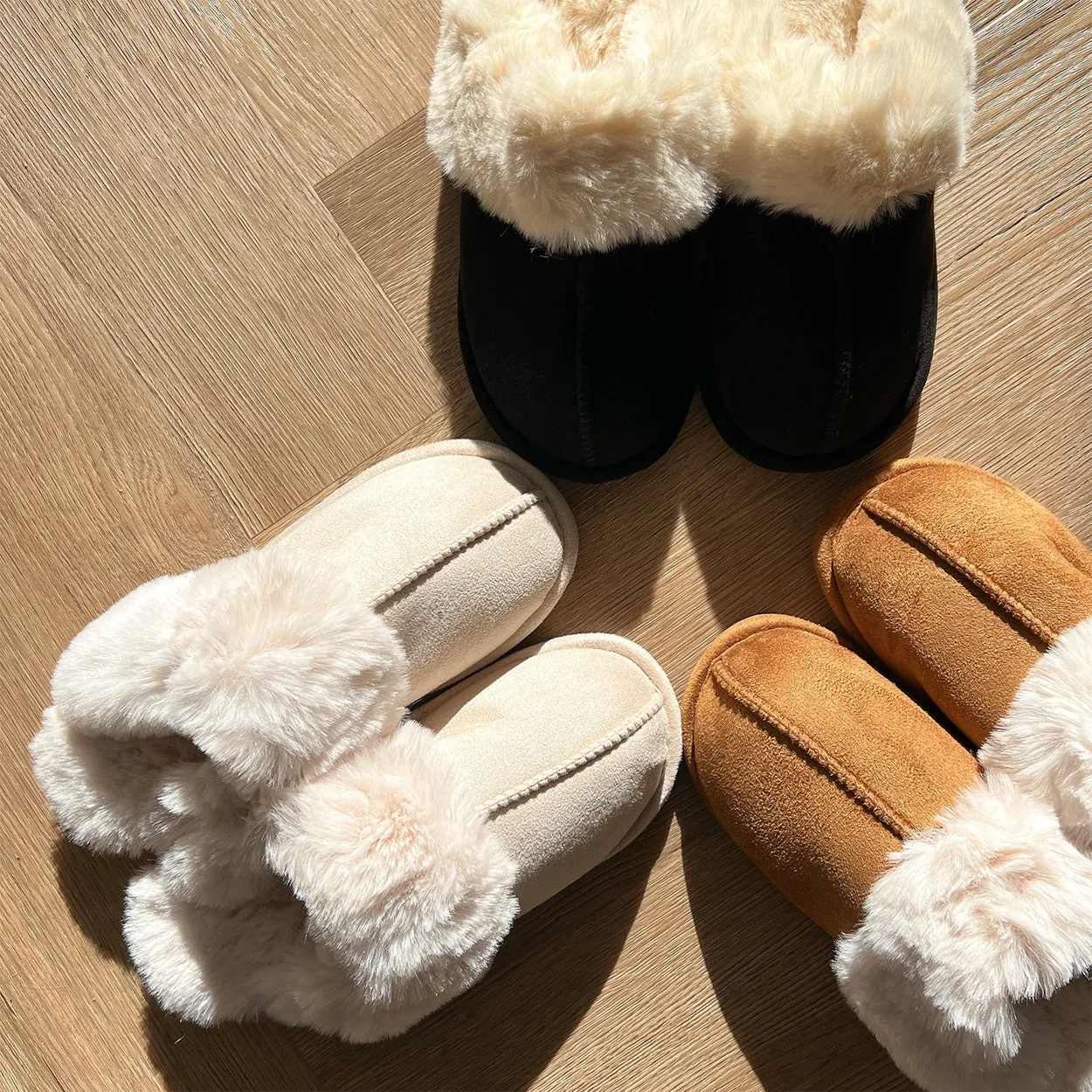 Fluffy Camel Slippers - Buy Now