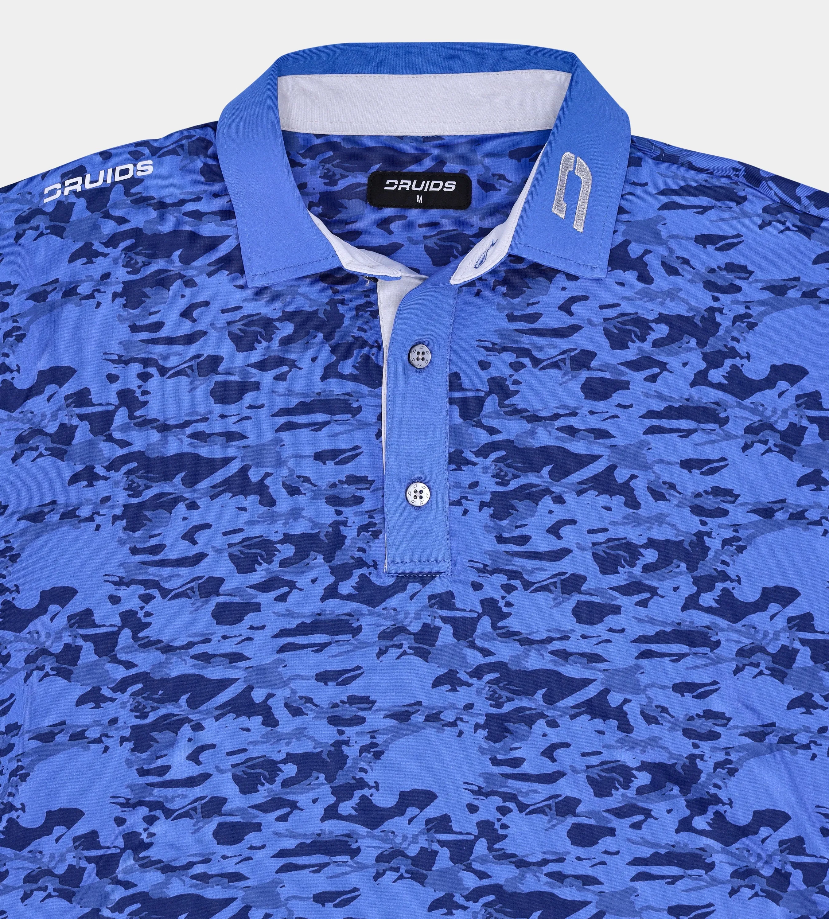 Blue Camouflage Polo Shirt