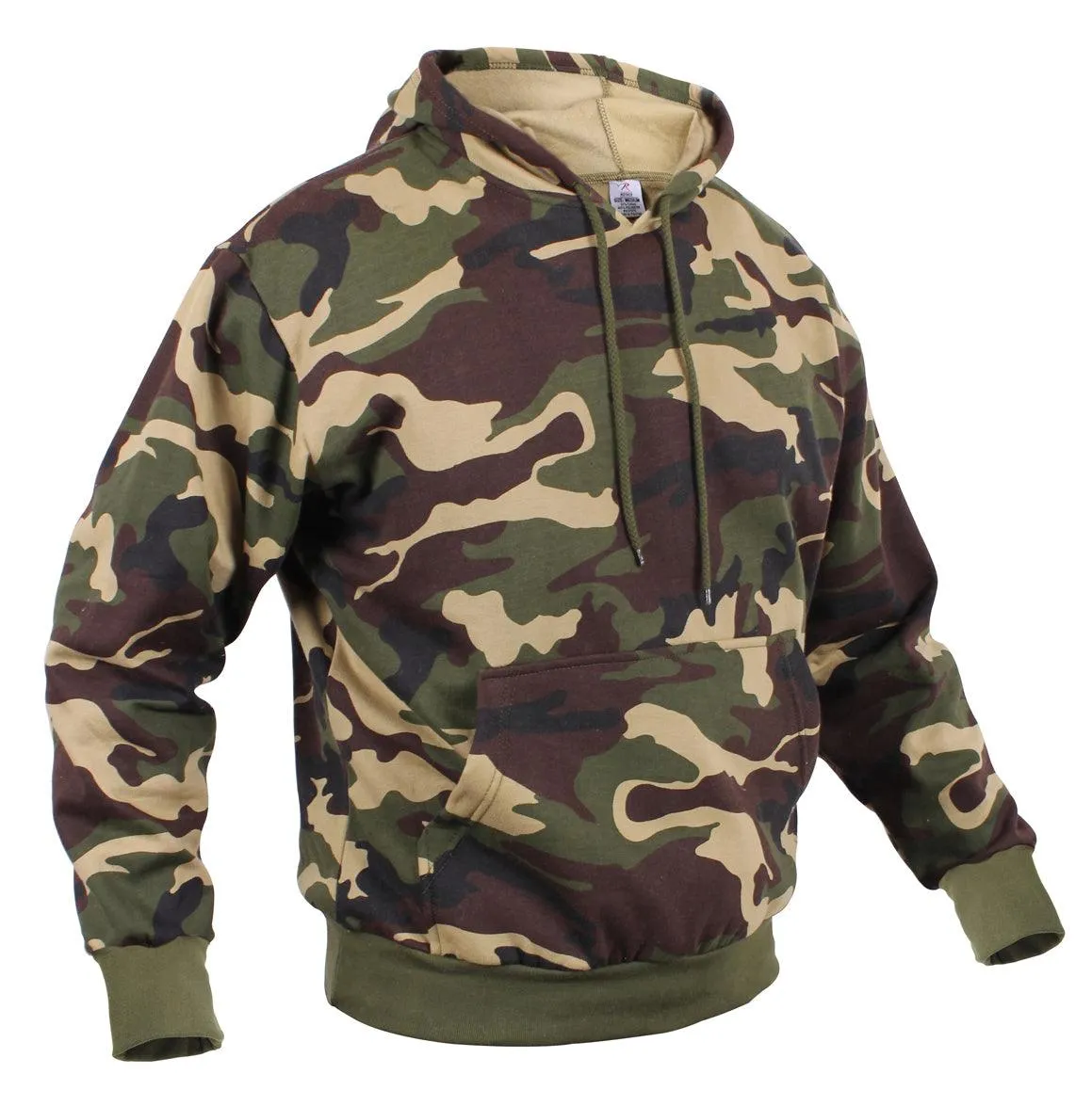 Camo Pullover Hooded Sweatshirt