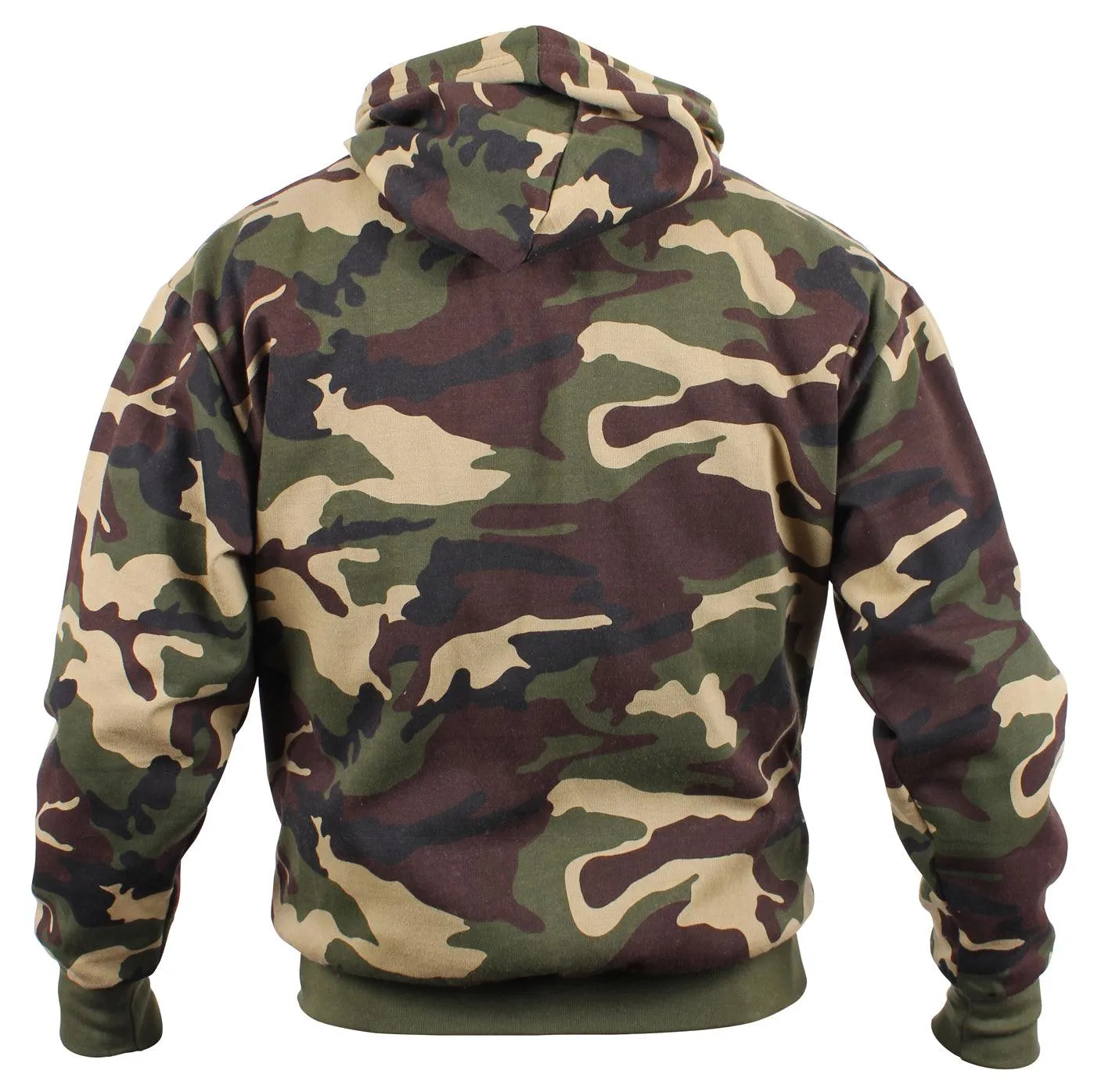 Camo Pullover Hooded Sweatshirt