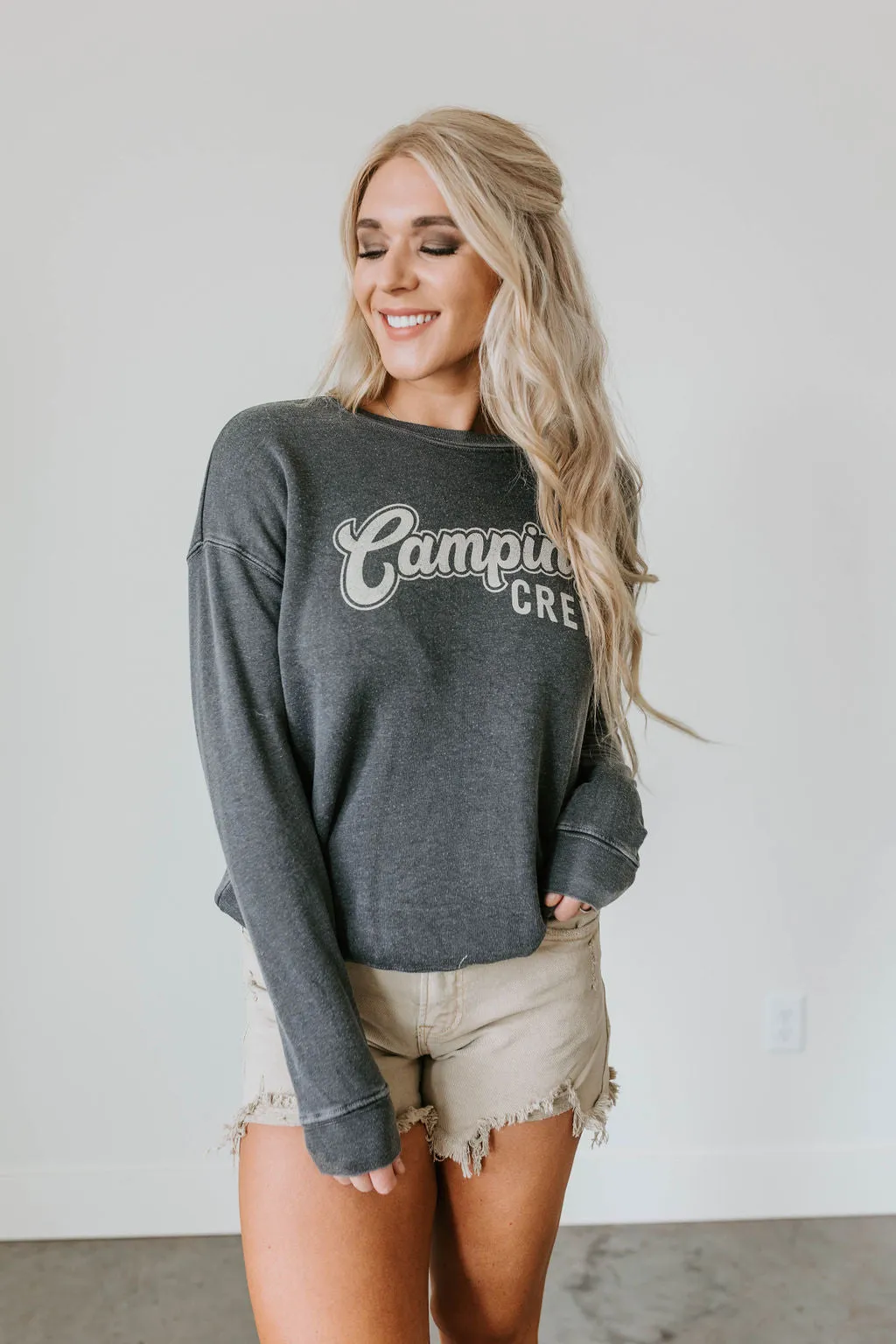 Camping Crew Graphic Sweatshirt