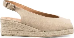 Castañer Dosalia slingback wedge espadrilles Neutrals