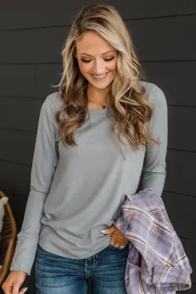 Grey Knit Top to Get Caught Up In Love