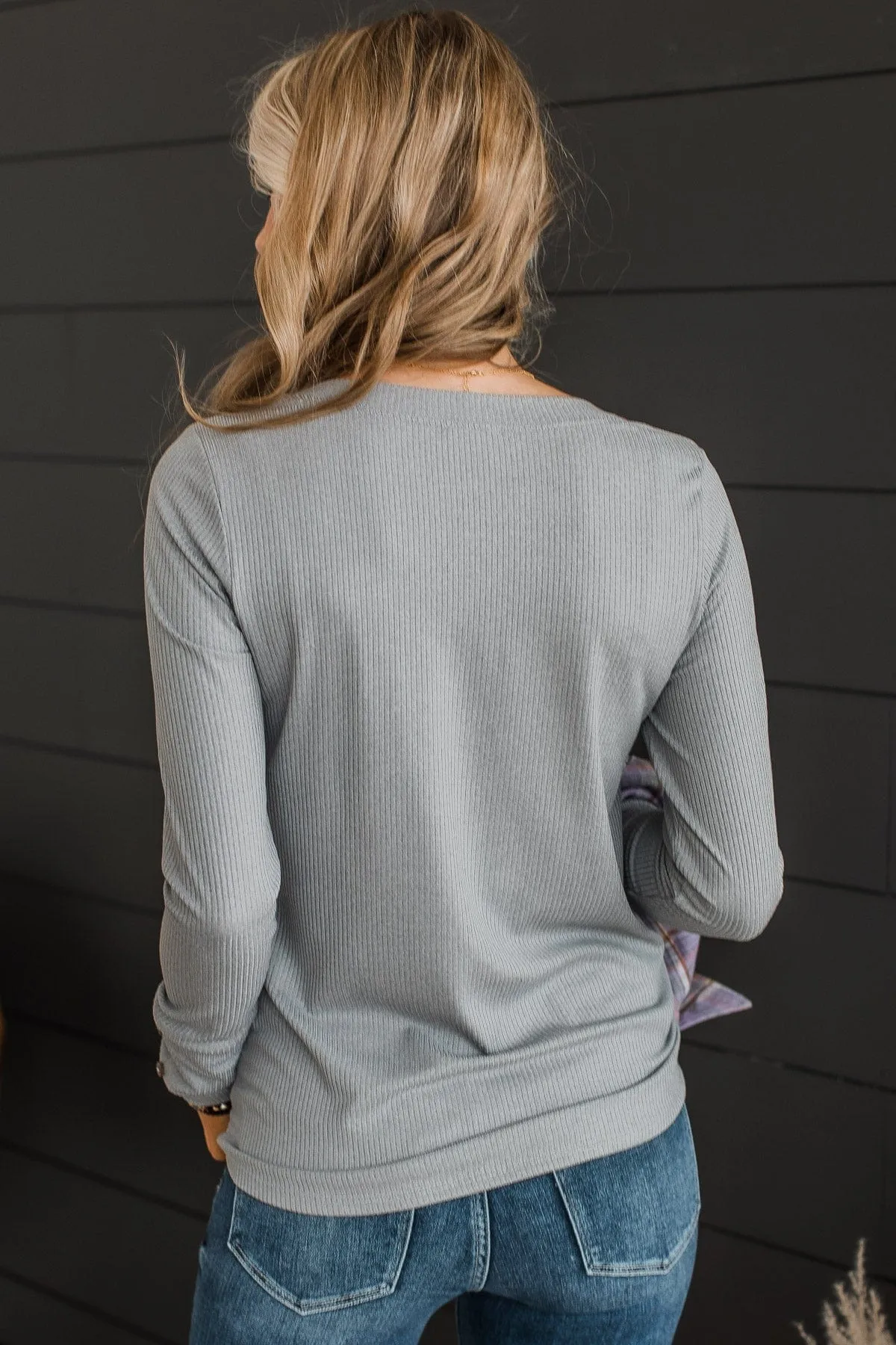 Grey Knit Top to Get Caught Up In Love