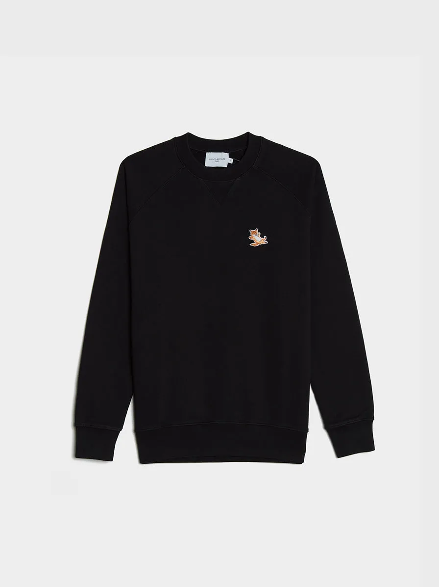 Classic Black Chillax Fox Patch Sweatshirt