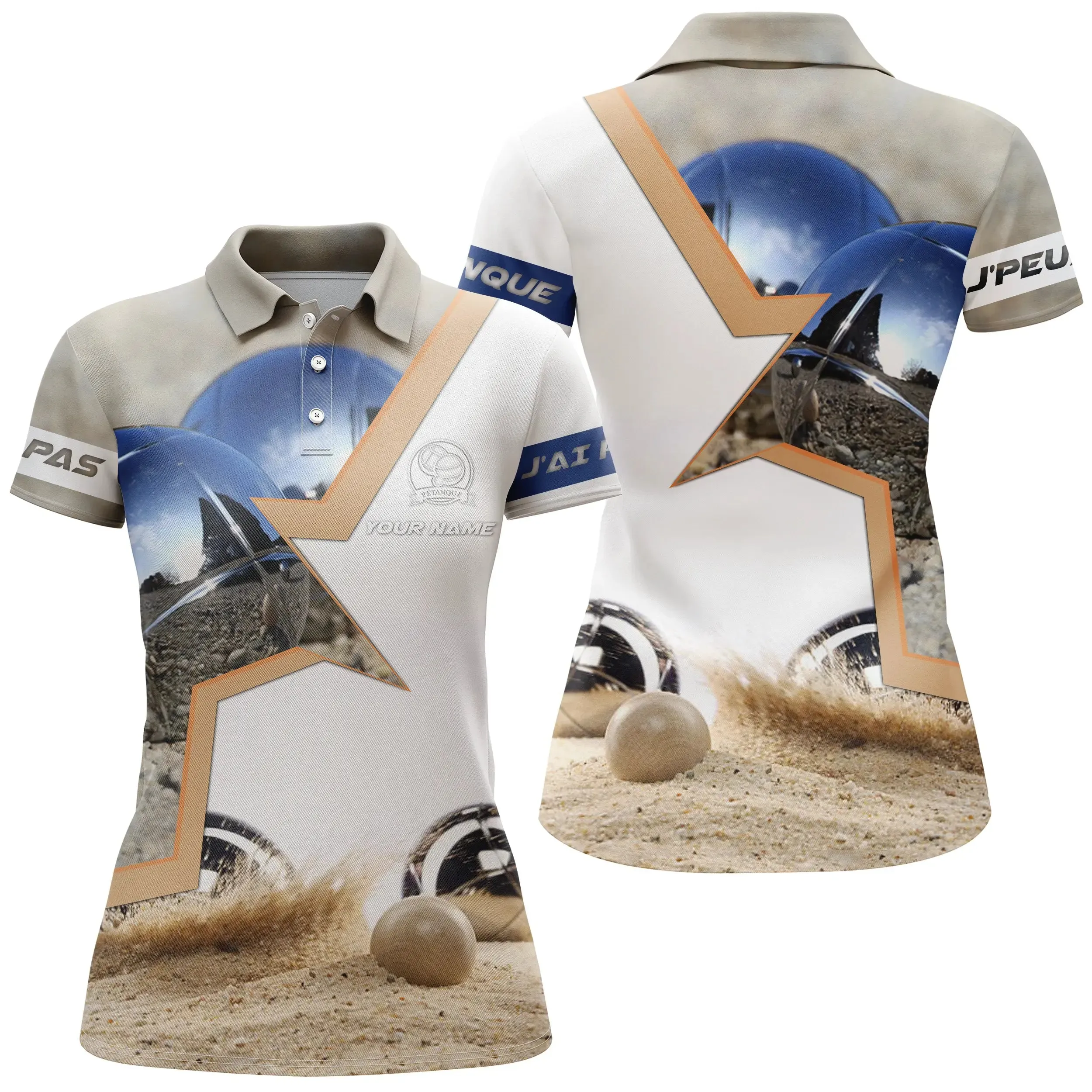 Chiptshirts Polo Pétanque, Cadeau Personnalisé Bouliste - CT03122219