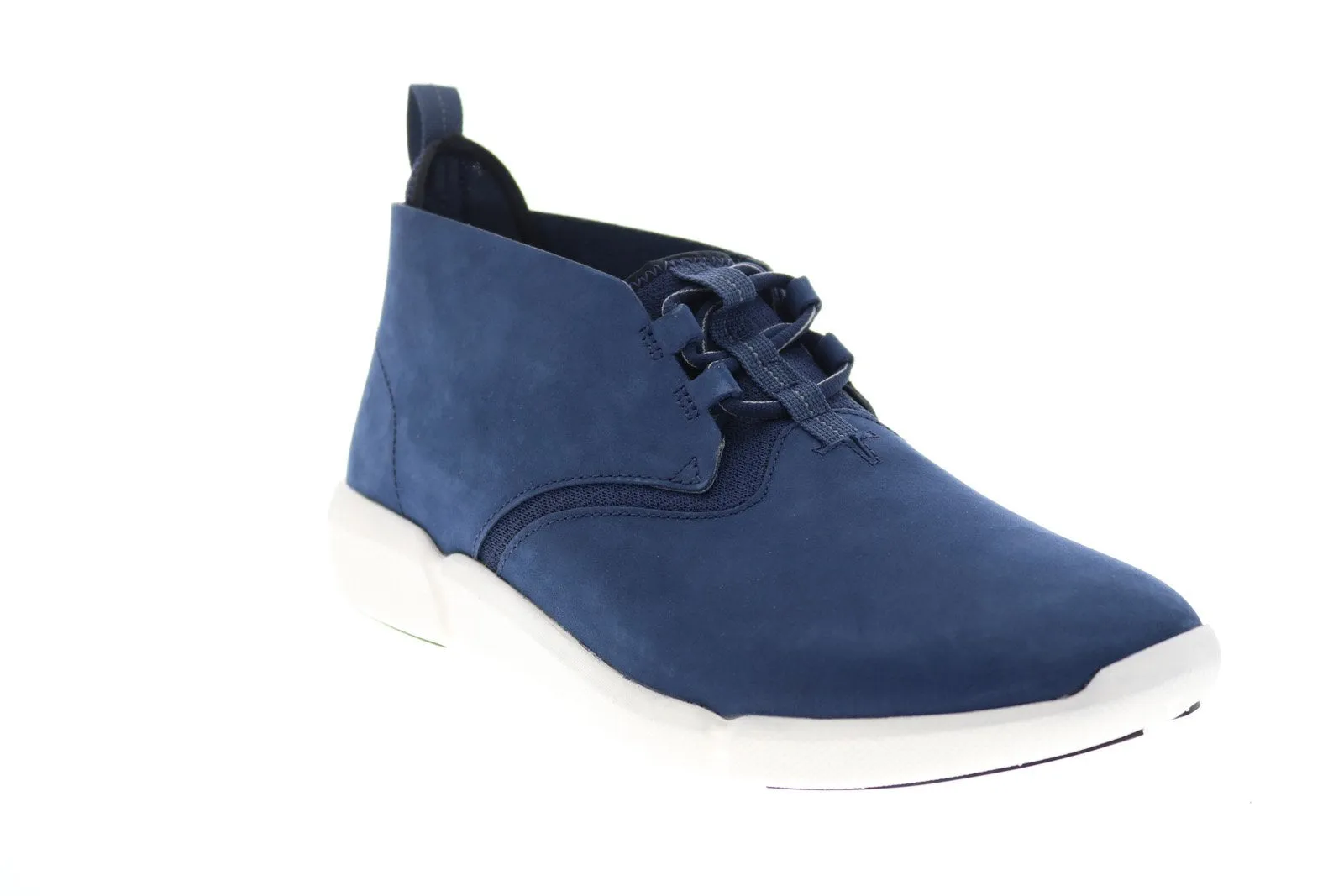 Clarks Blue Nubuck Chukka Boots for Men - Triflow Mid 26126080