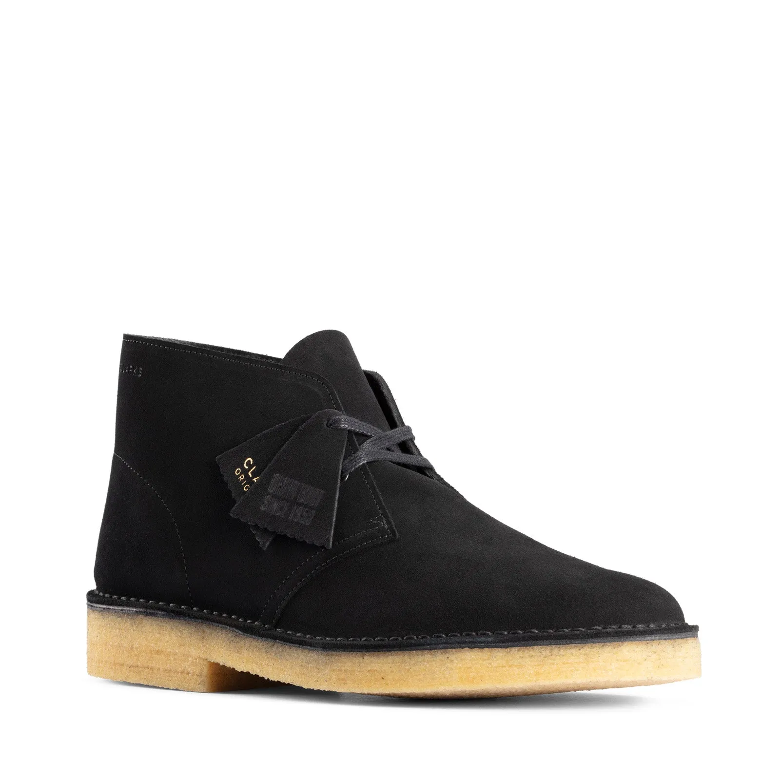 Clarks Men's Black Suede Chukka Boots 26155855