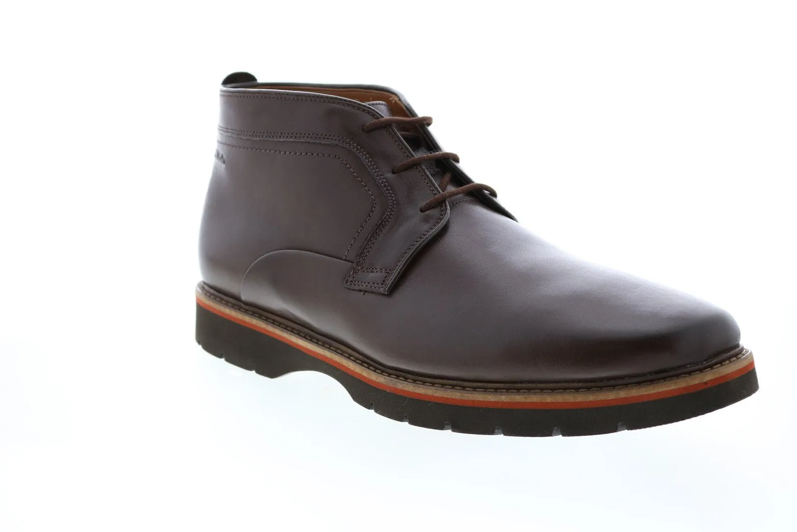 Clarks Men's Brown Leather Chukka Boots - Bayhill Mid