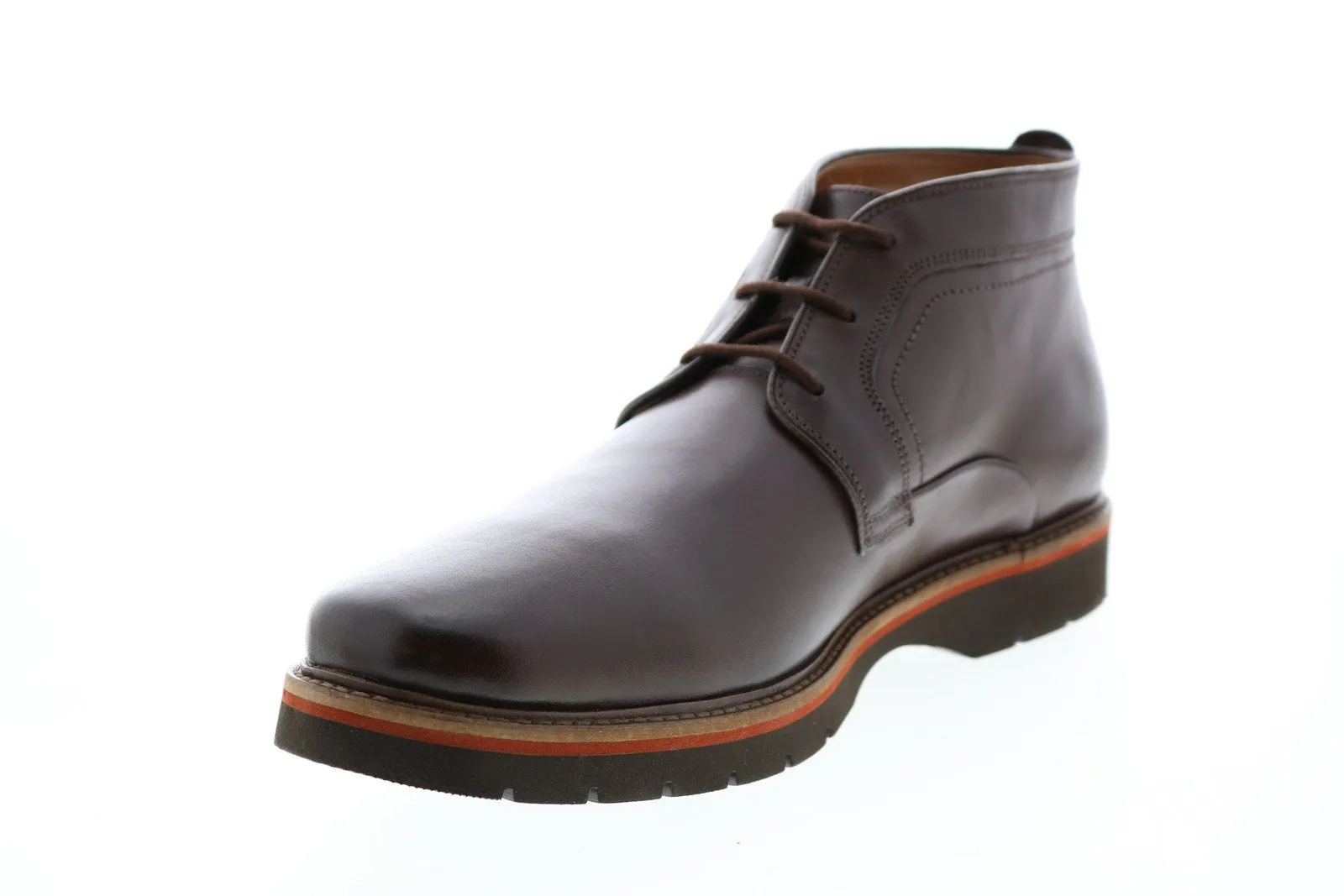 Clarks Men's Brown Leather Chukka Boots - Bayhill Mid