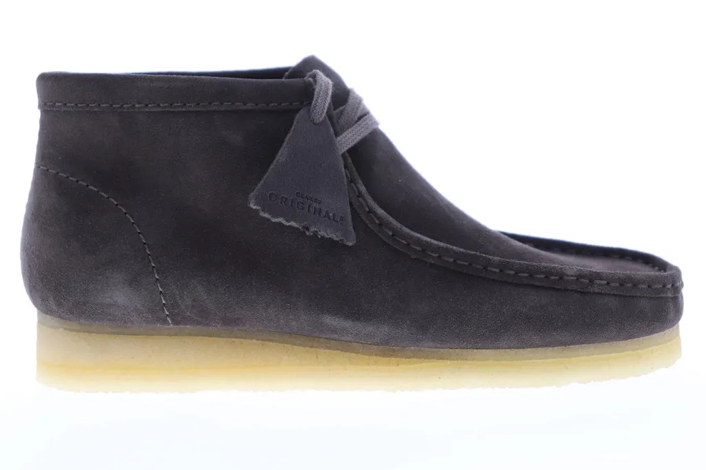 Clarks Wallabee Boot Men's Gray Suede Slip On Chukkas Boots