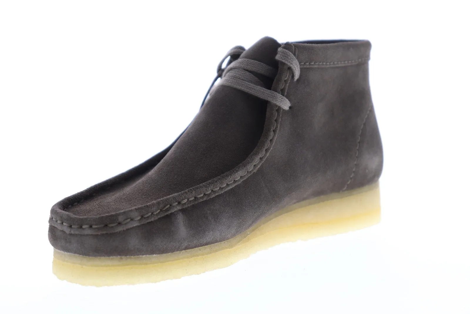 Clarks Wallabee Boot Men's Gray Suede Slip On Chukkas Boots