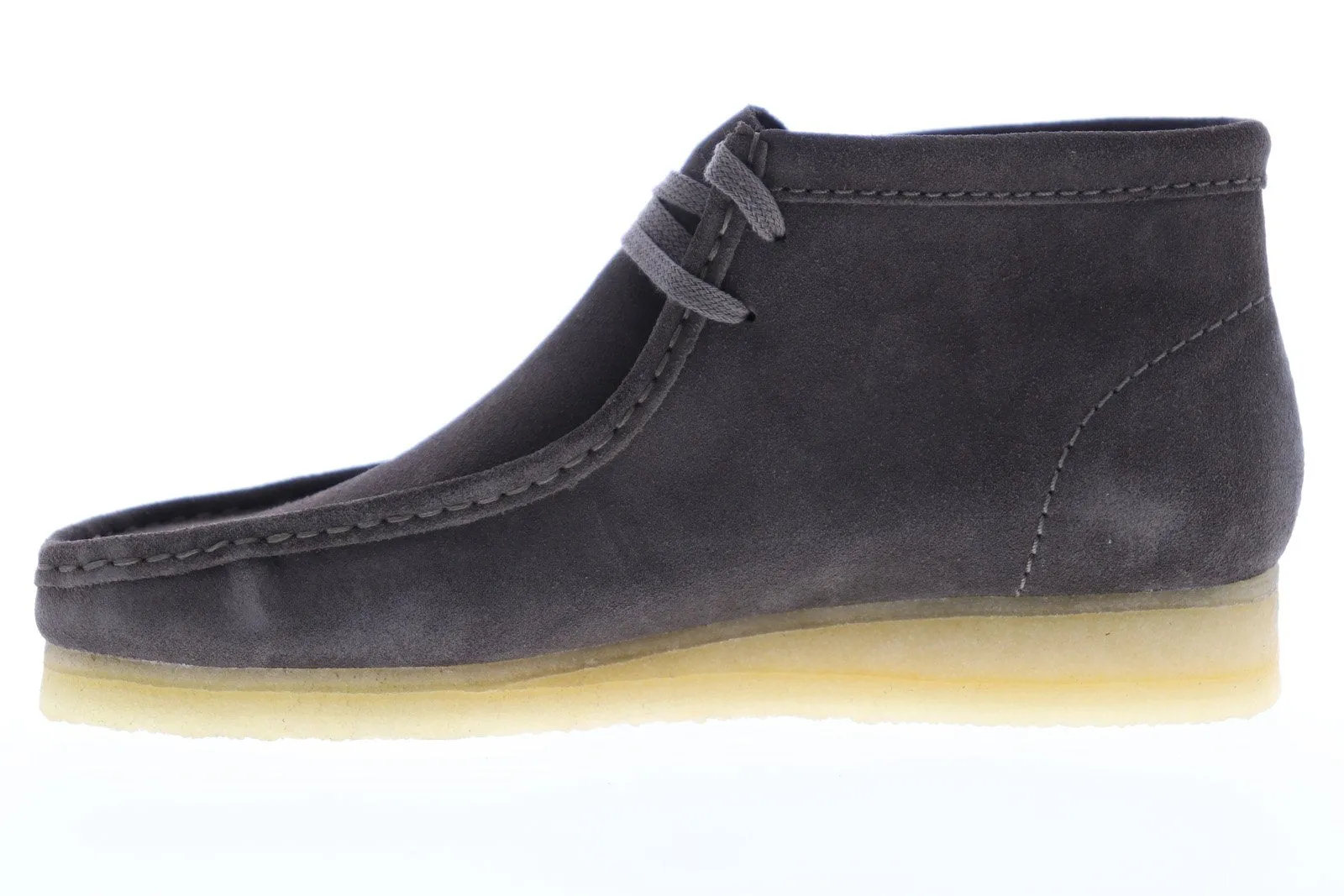 Clarks Wallabee Boot Men's Gray Suede Slip On Chukkas Boots