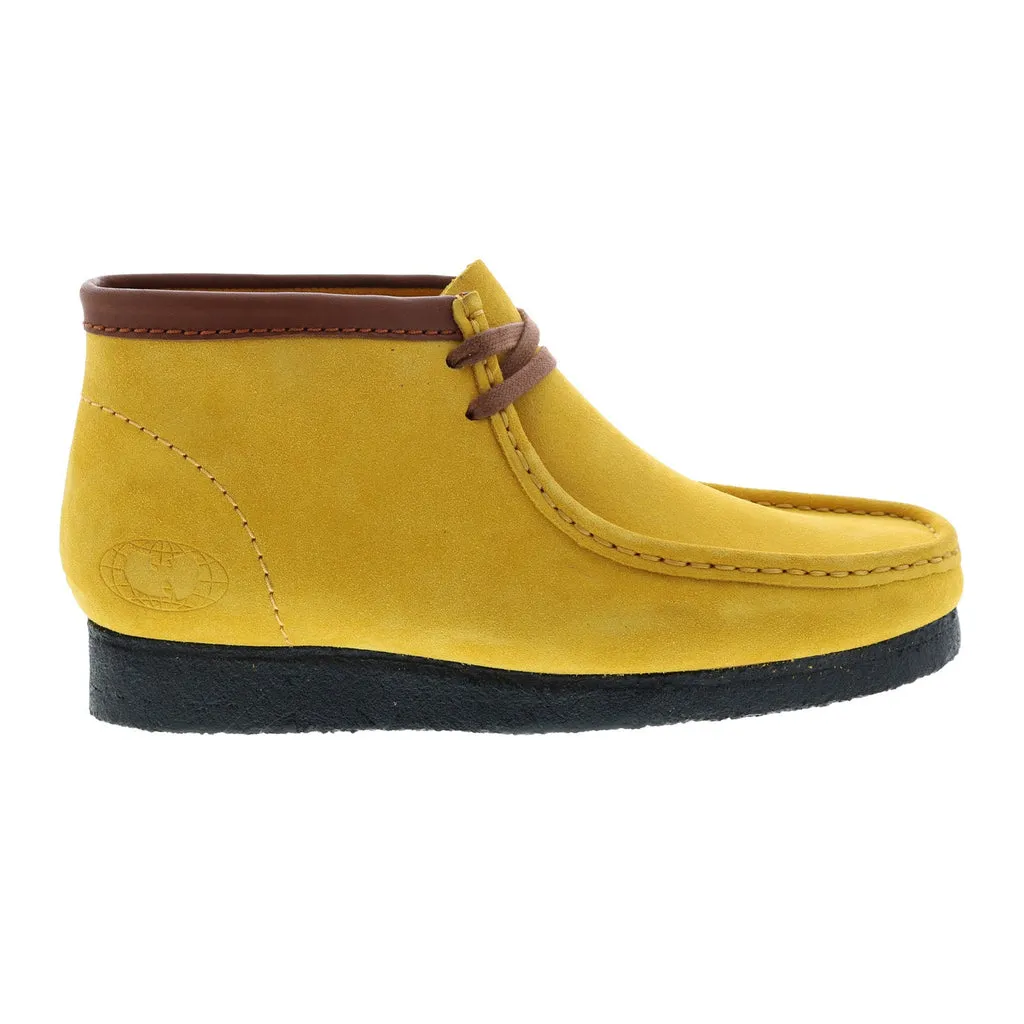 Clarks Wallabee Wu Wear Wu-Tang Clan 26142385 Mens Yellow Suede Chukkas Boots