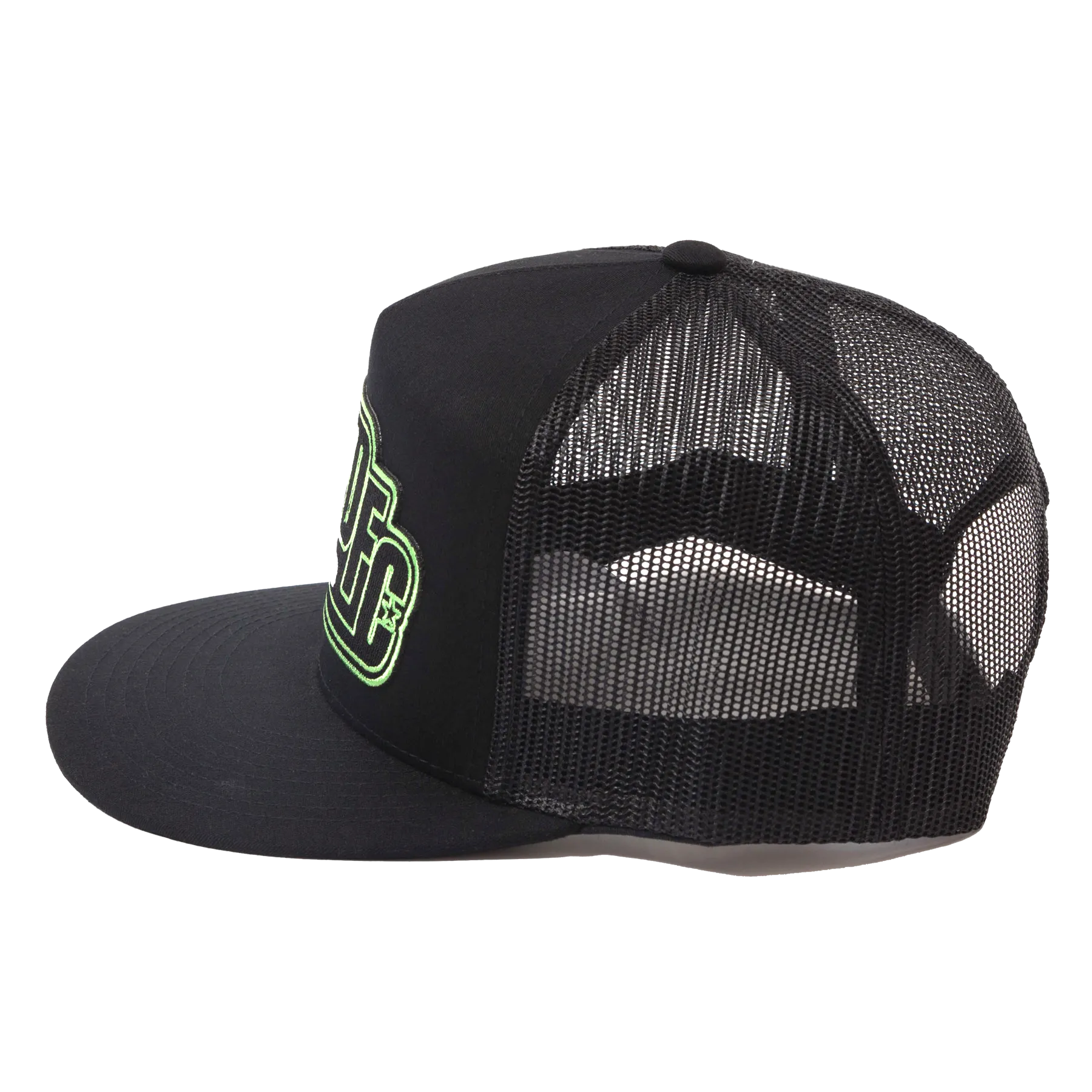 Classics Redefined Flat Bill Trucker Snapback - Black