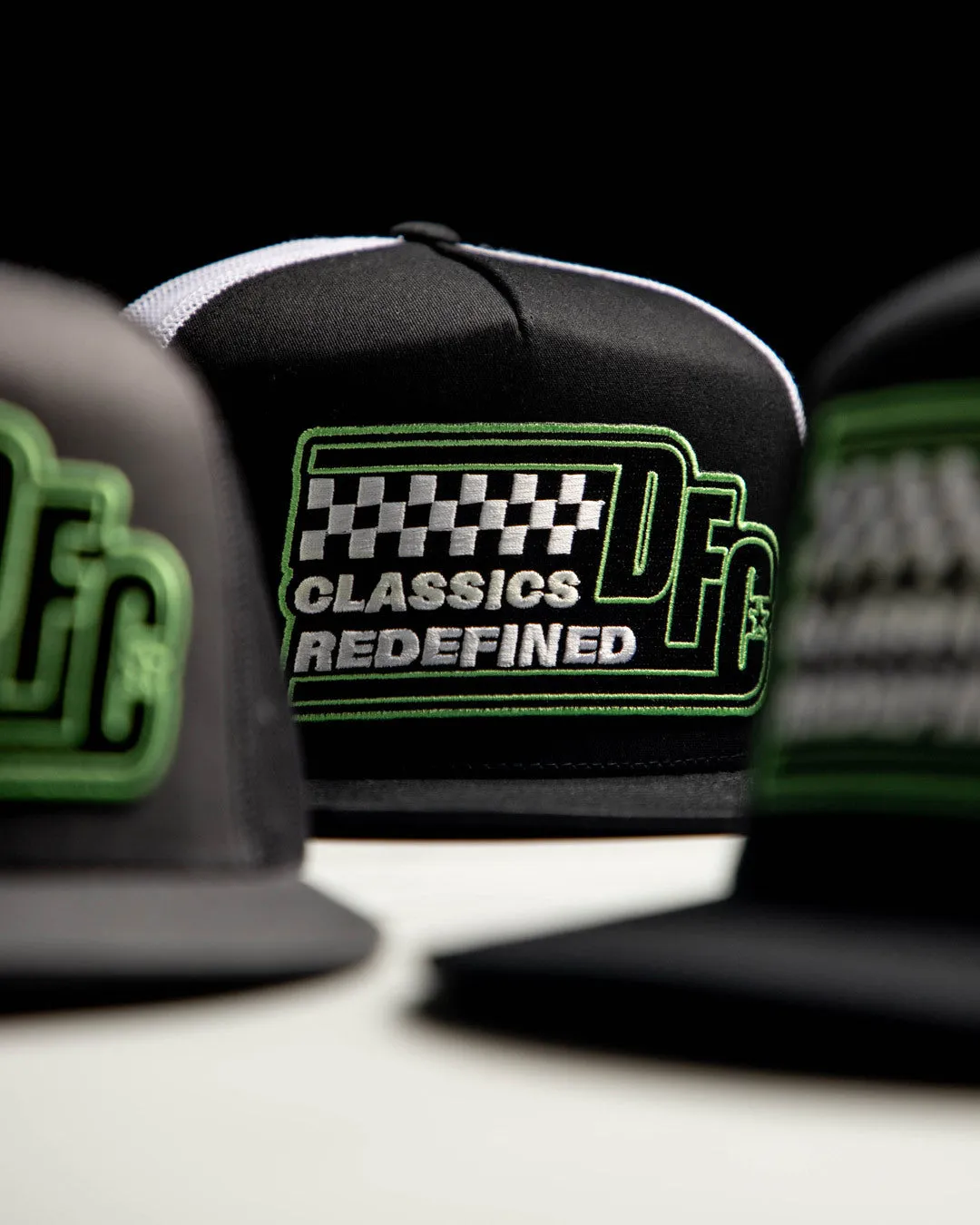 Classics Redefined Flat Bill Trucker Snapback - Black