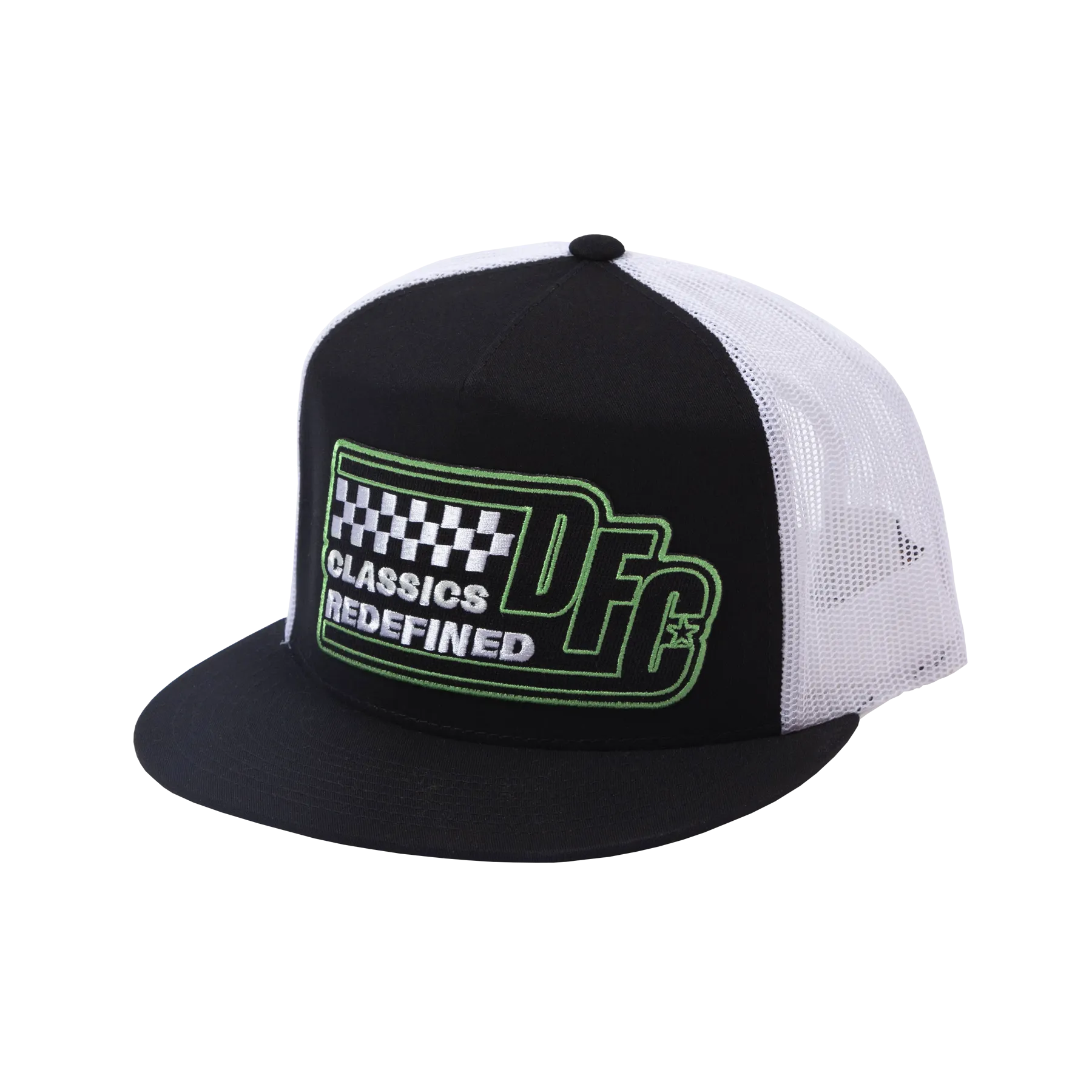 Classics Redefined Flat Bill Trucker Snapback - Black