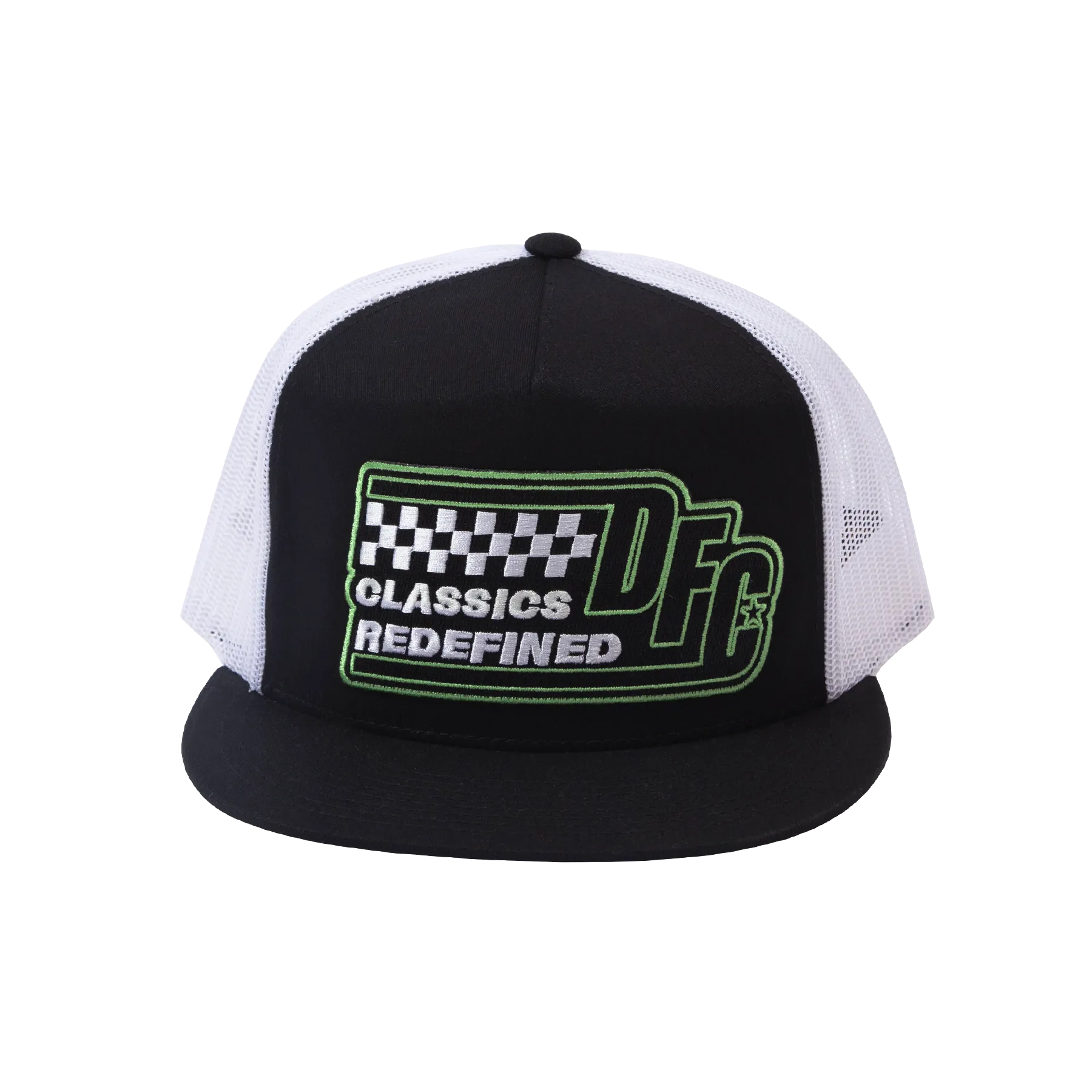 Classics Redefined Flat Bill Trucker Snapback - Black