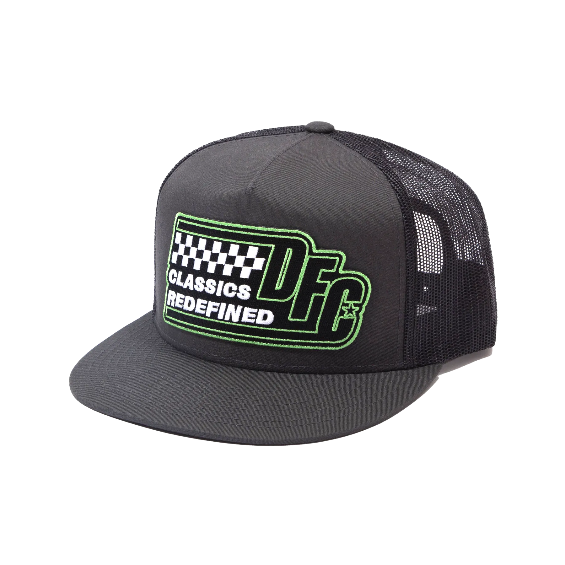 Classics Redefined Flat Bill Trucker Snapback - Black