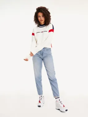 Tommy Hilfiger Jumper with Color-Blocked Logo