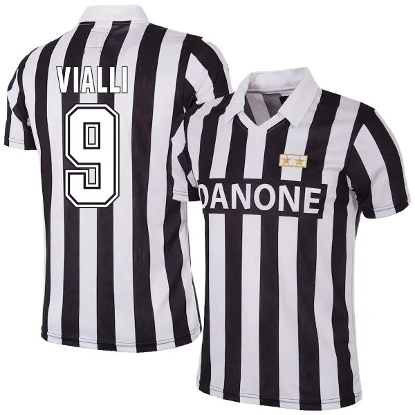 COPA Football - Juventus FC Coppa UEFA Retro Shirt 1992-1993 + Vialli 9