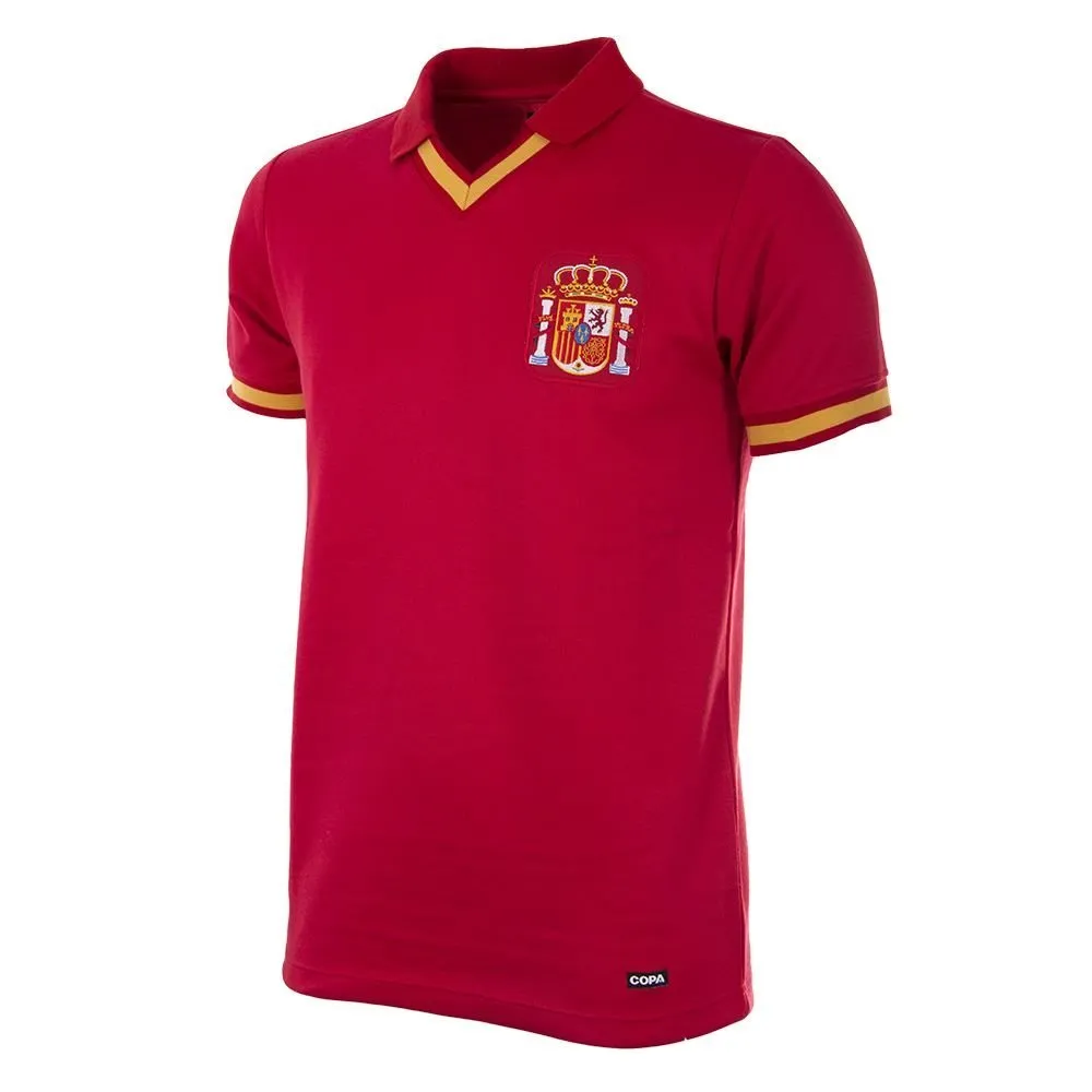 COPA Football - Spain Retro Football Shirt 1988 + A. Iniesta 6 (Photo Style)