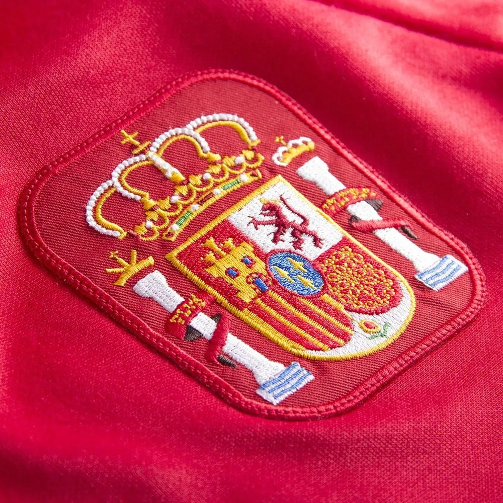 COPA Football - Spain Retro Football Shirt 1988 + A. Iniesta 6 (Photo Style)