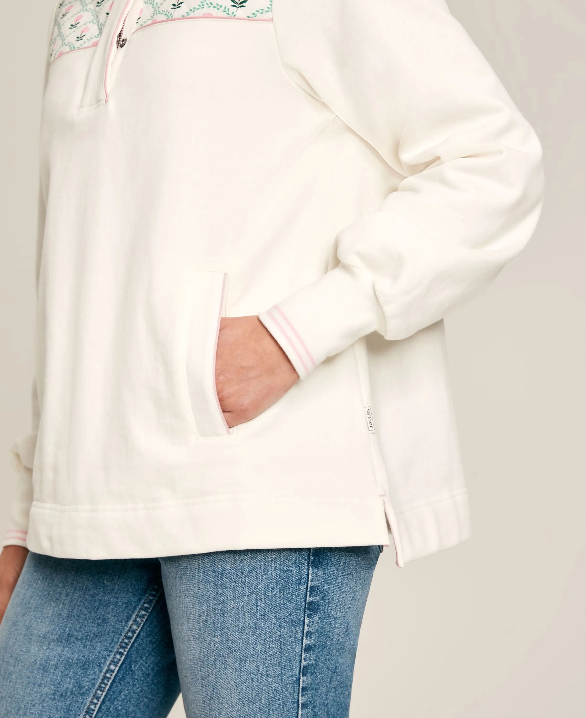 Cream Funnel Neck Sweatshirt from Burnham