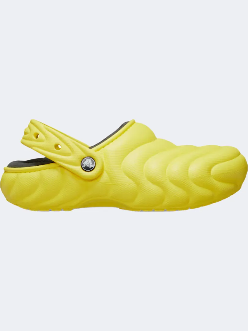 Crocs Classic Lined Overpuff Clog Unisex Lifestyle Slippers Cyber Yellow