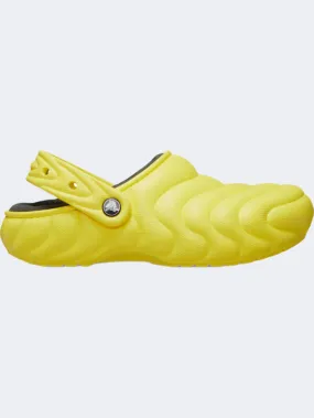 Crocs Classic Lined Overpuff Clog Unisex Lifestyle Slippers Cyber Yellow