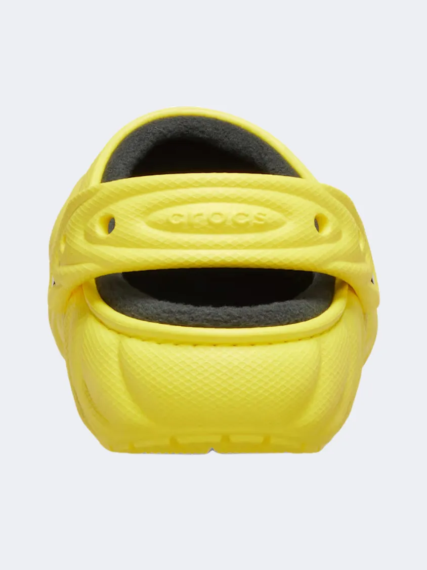 Crocs Classic Lined Overpuff Clog Unisex Lifestyle Slippers Cyber Yellow