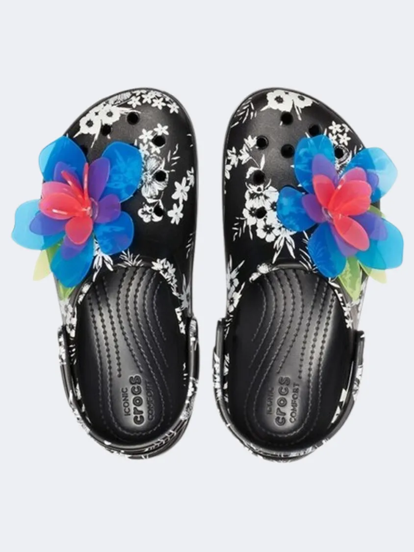 Crocs Platform Hyper Tropic Unisex Lifestyle Slippers Neon Flower/Black