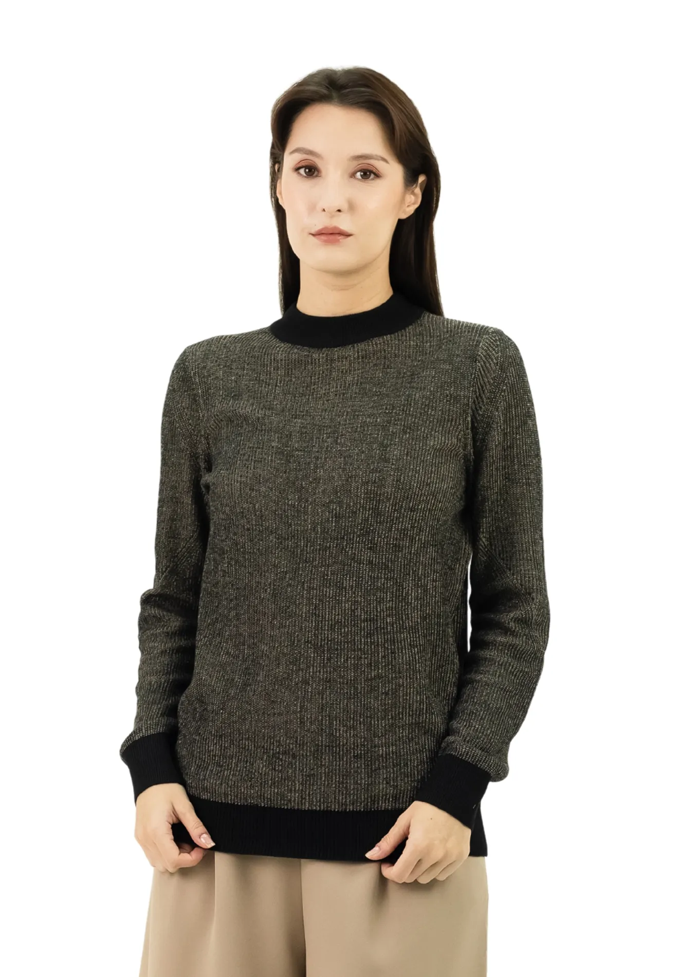 DAISY By VOIR Knit Top with Contrast Trim