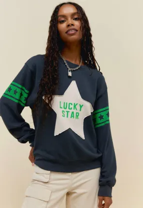 Lucky Sweatshirt Vintage Black by Daydreamer