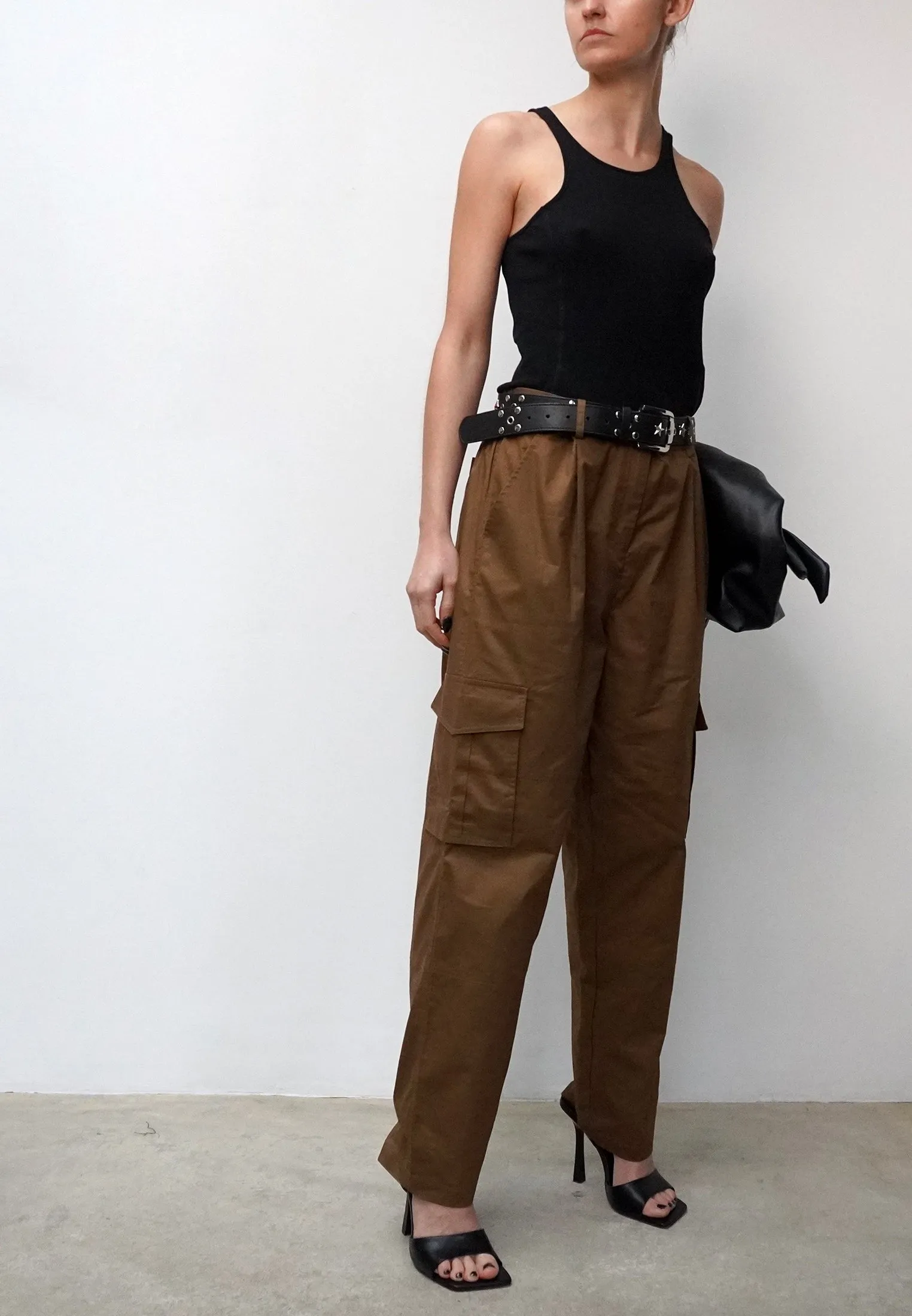 DESTINY BROWN CARGO TROUSERS