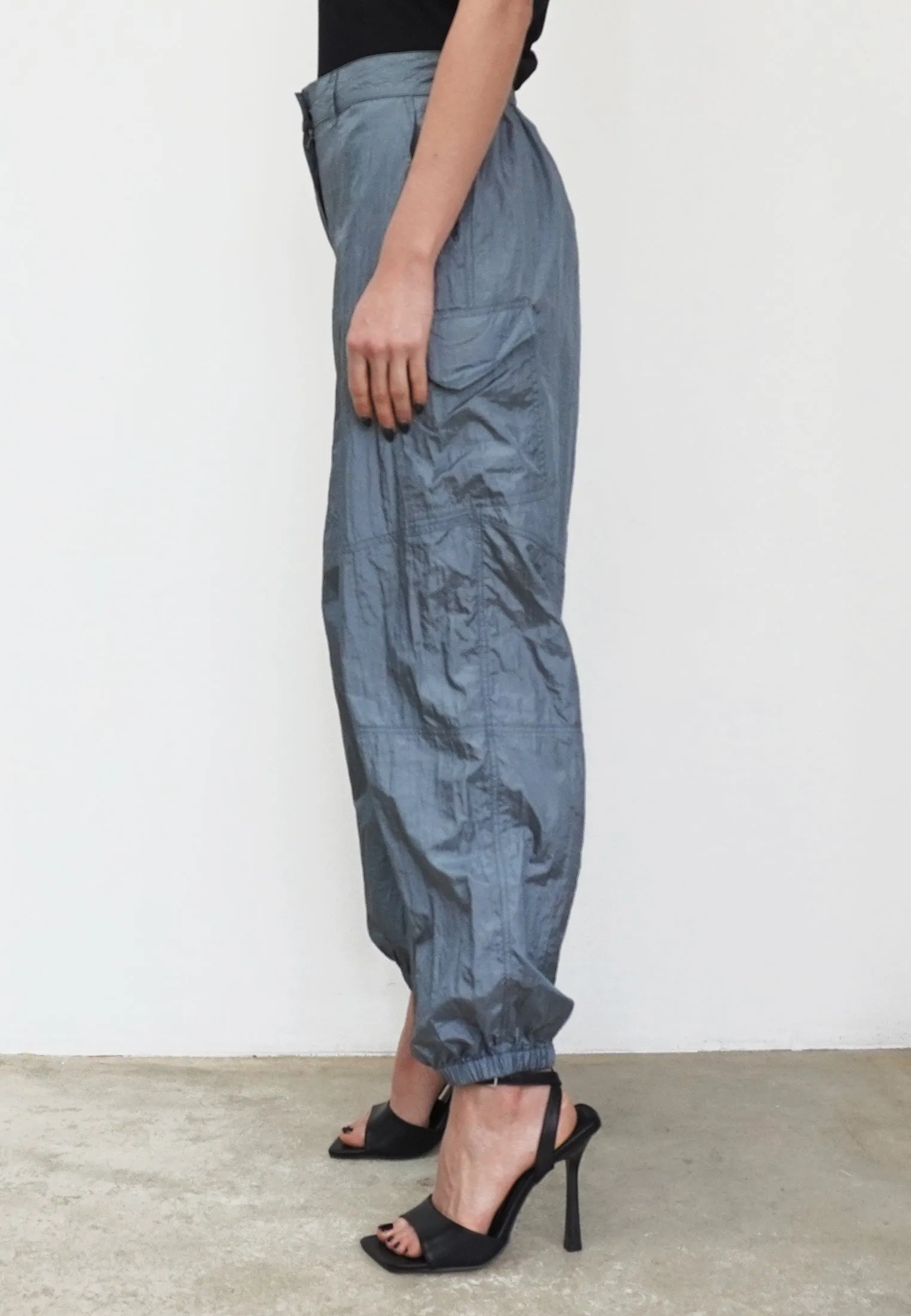 DISTANCE GREY CARGO TROUSERS