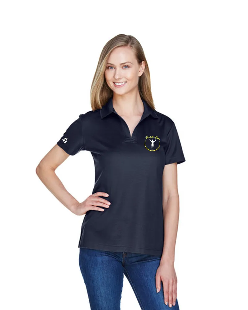 DO IT FOR DANE Women's Embroidered Plaited Polo