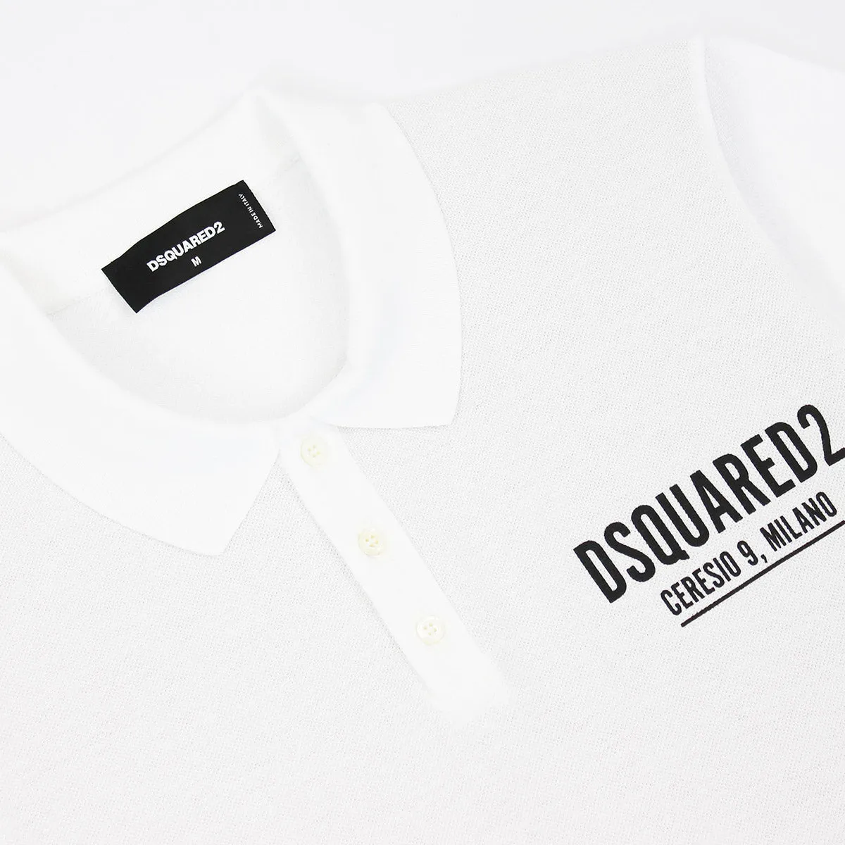 DSQUARED2 White Ceresio9 Polo Shirt