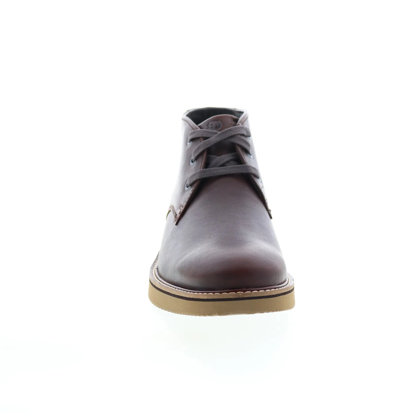 Dunham Clyde Brown Leather Wide Chukka Boots-Mens.