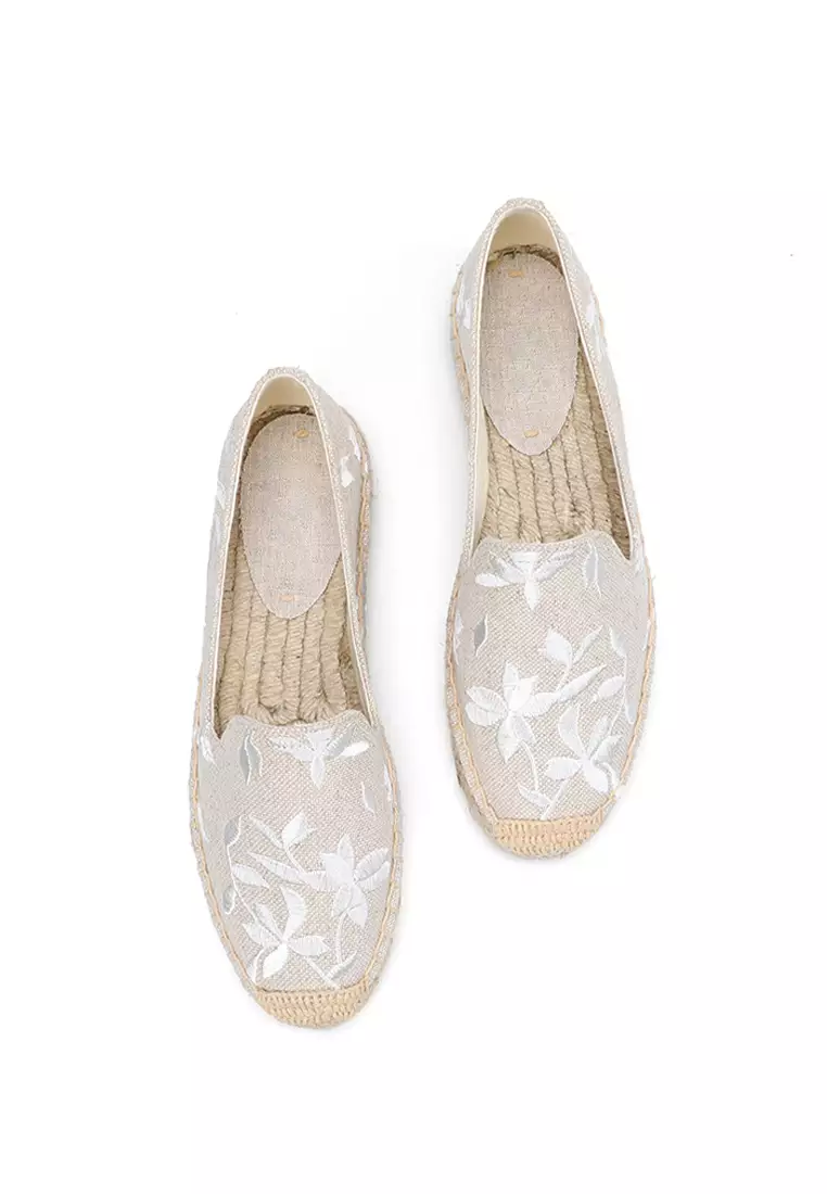 Embroidery Canvas Espadrilles