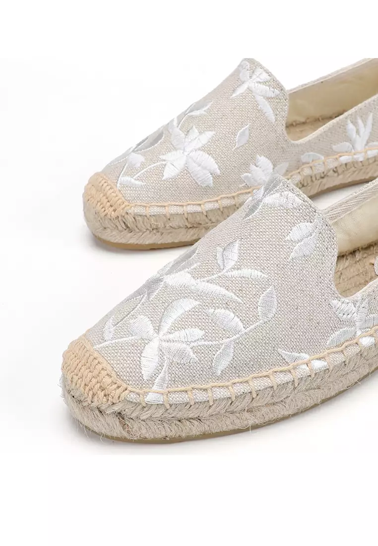 Embroidery Canvas Espadrilles